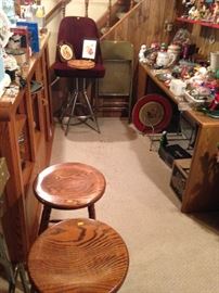 Oak bar stools!