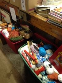 Yarn and knitting supplies!