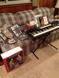 Couch and electric organ!