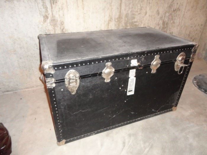 old travel trunk chest