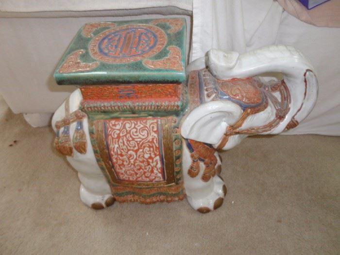 stool table porcelain plant stand elephant 2 for sale