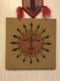 Navajo Medicine Man Sun and Eagle Sand Painting, New Mexico