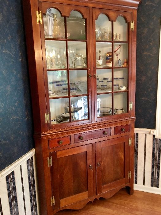 Beautiful cherry corner cabinet
C. 1840-1860's