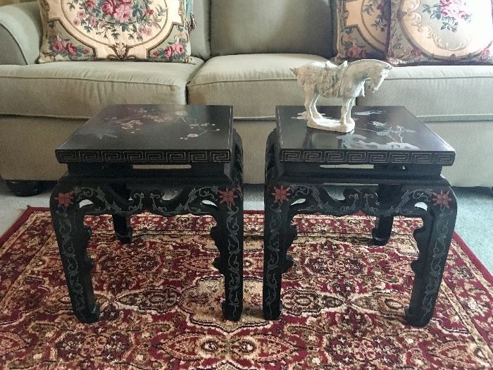 Black Lacquer Tables
