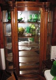 Lovely curved china cabinet