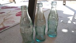 Coke bottles, possible before the 60's.