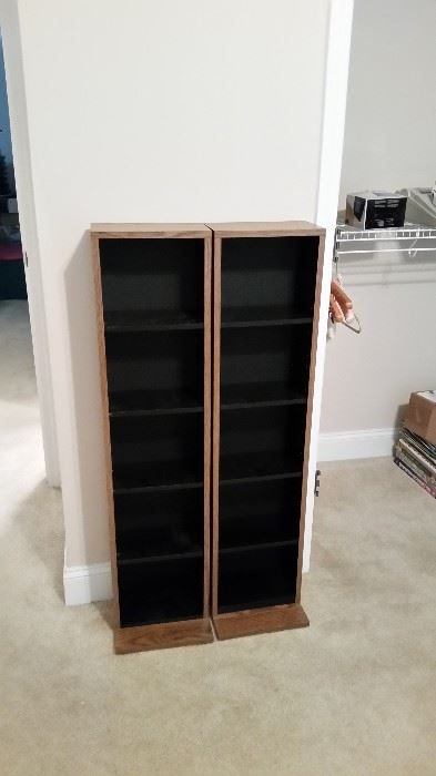 Two DVD/VHS storage towers-one SOLD