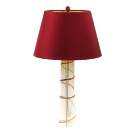 Modernist Glass Body Lamp