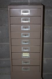 Metal Document or Map Cabinet