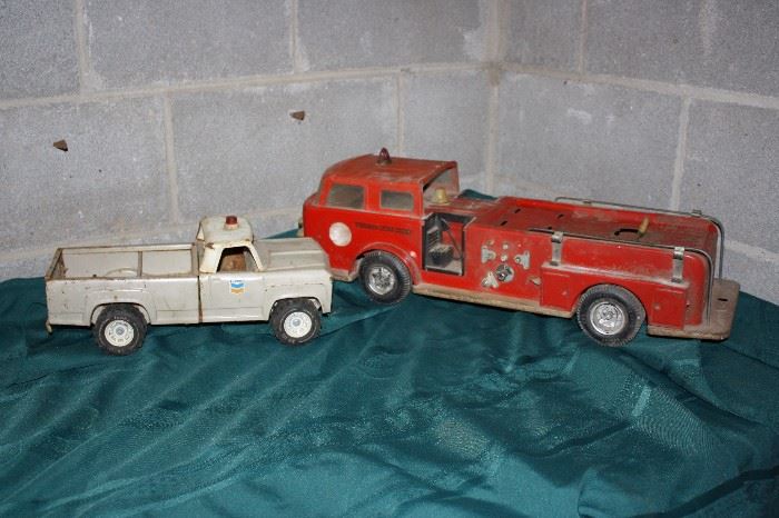 Vintage Tonka and Fire Engine