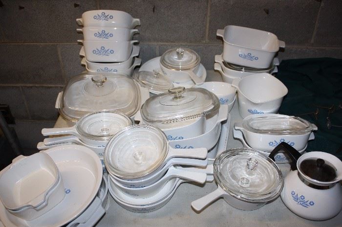 Large lot of Corningware