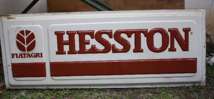 Vintage 8 foot Hesston sign