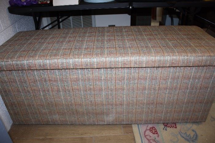 Cloth Upholstered Cedar Chest/Bench