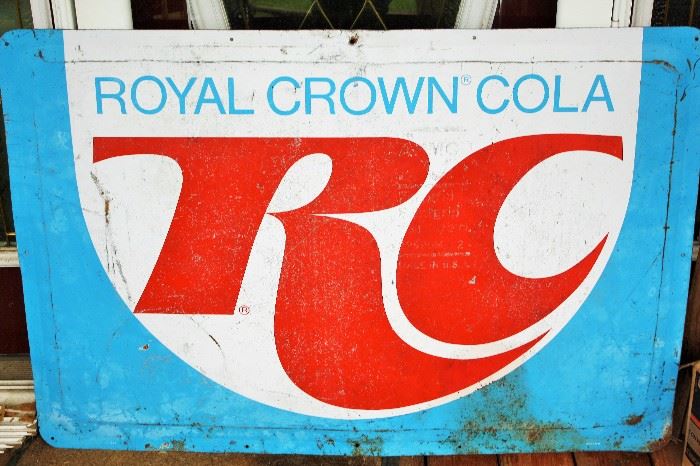 Vintage Large Store Front RC Royal Crown Cola sign 48X36 