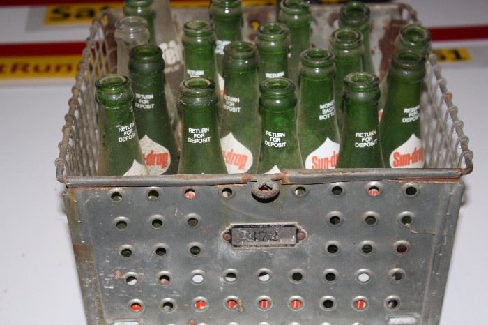 Vintage Bottles in Storage Locker