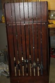 Fishing Rods Reels and Nice Rack