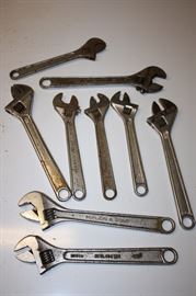 9 Crescent wrenches