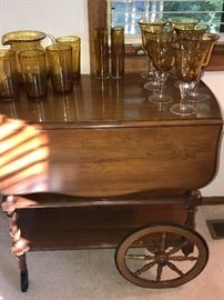 Tea cart and fun drink ware