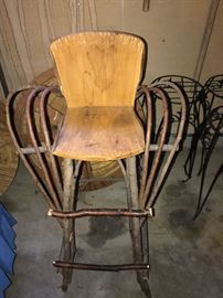 Twig and stick children's chair