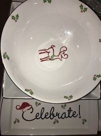 Nicholas Square Christmas dishes