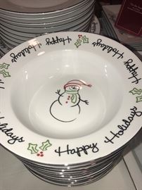 Nicholas Square Christmas dishes