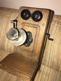 "Kellogg" antique wall phone