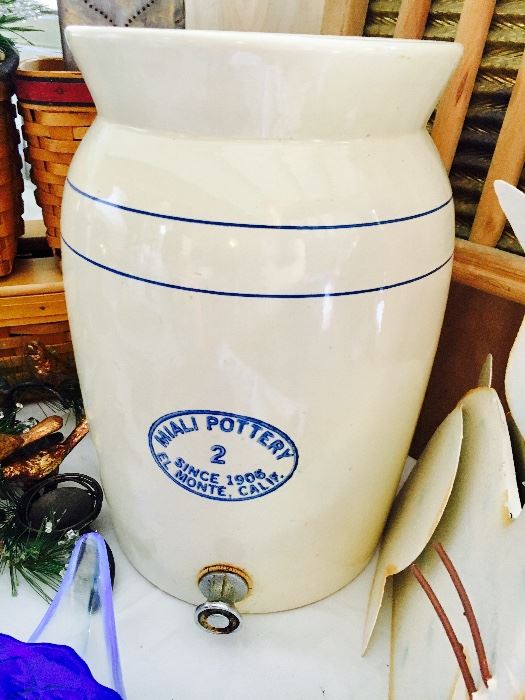 Miali Pottery Two Gallon water cooler