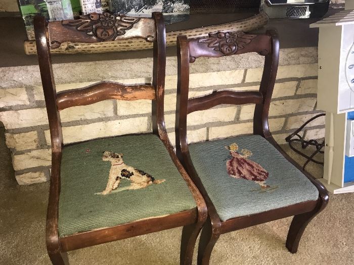 children's needle point chairs 
