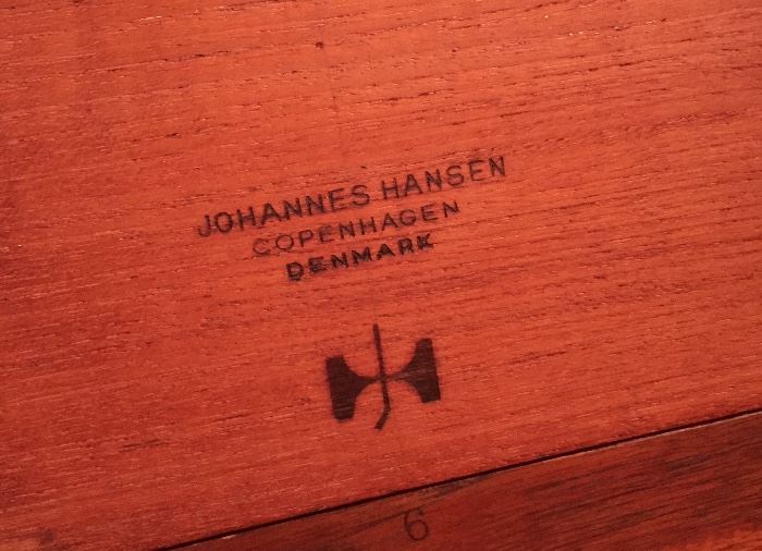 Hans Wegner Dining Table Stamp.