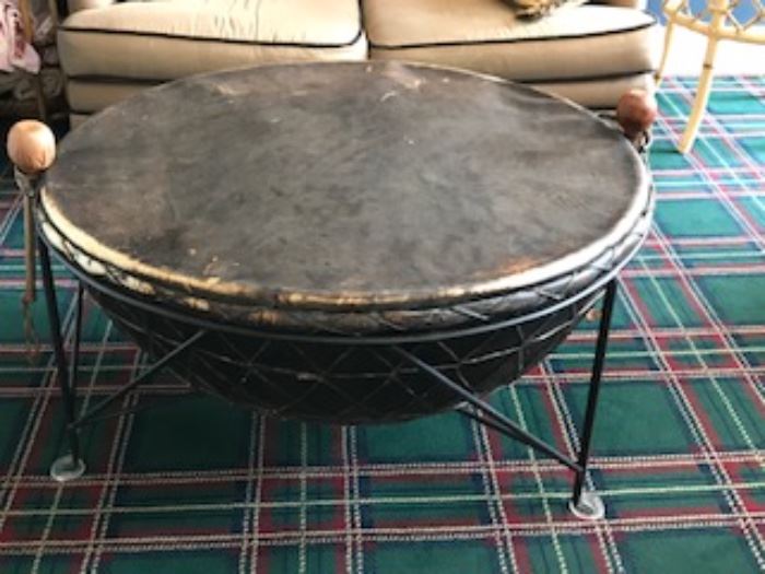 African Drum Table