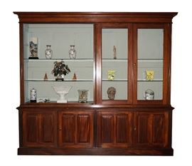 Antique, double-wide, Bookcase with or without cabinet doors, $790