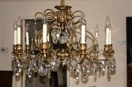 10-arm crystal Chandelier, $590