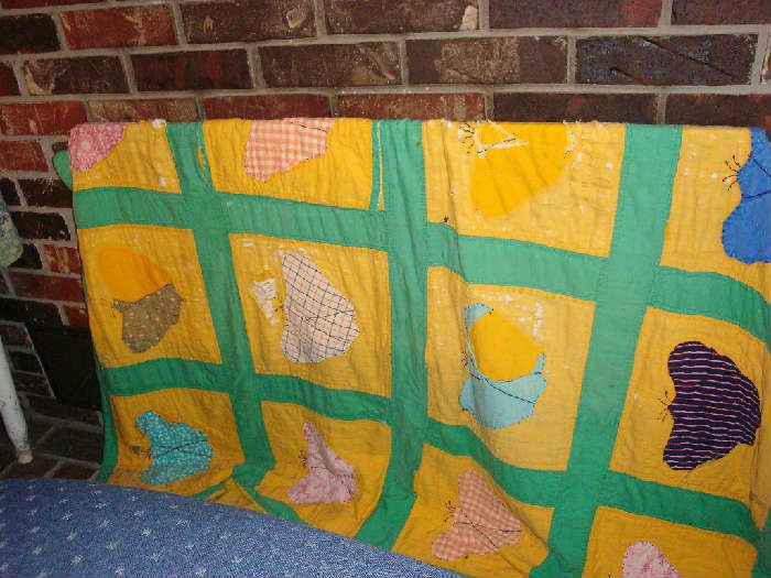 Antique quilt, one of several