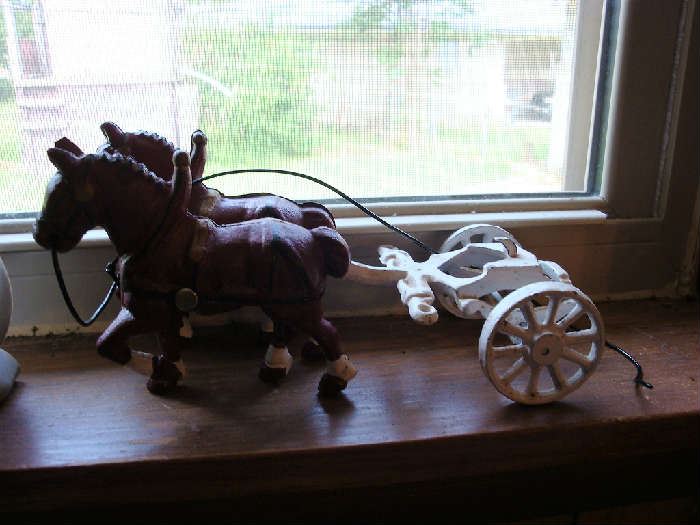 Antique cast-iron buggy
