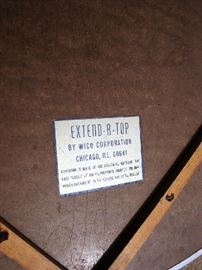 Table extender label