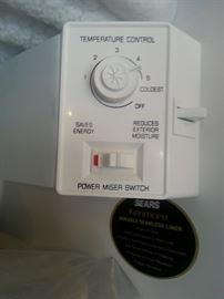 Upright freezer control from Sears