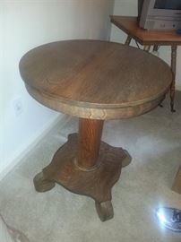 Antique walnut side table