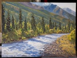 Oil on Canvas. Sunlight Basin, Wyoming. 36x48
