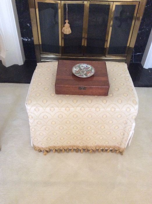 Ottoman with game box