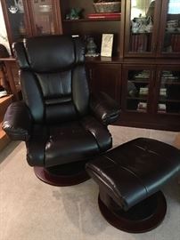 Swivel Recliner & Ottoman