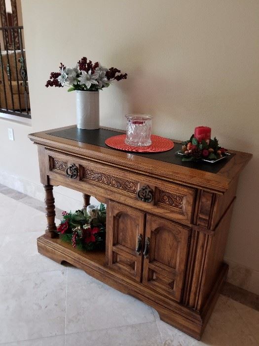 Serving Table with drawers and cupboard