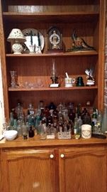 Antique bottle collection