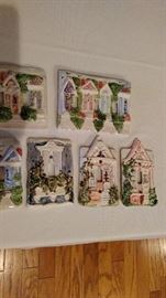 Clay creations from New Orleans and MS Gulf Coast These are single, double and triple switch plates representing doors of New Orleans cottages and windows. 