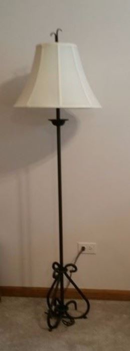 Wrought iron floor lamp (there are 2 in the sale)