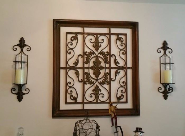 Lovely wrought iron wall decor