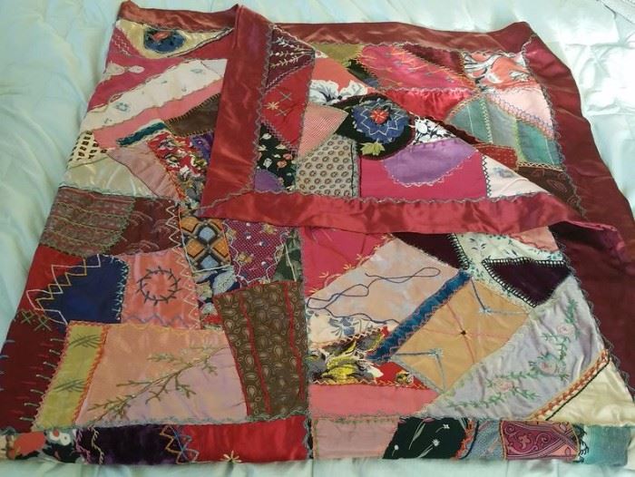 Vintage crazy quilt