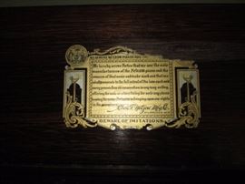 Antique upright piano