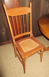 Antique cane seat chair
