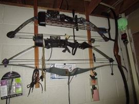 Archery hunting bows, arrows