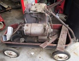 Vintage wagon and engine